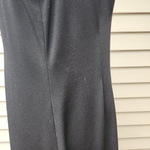 Tiana B Black Sleeveless Dress V-Neck Pleats Solid Stretch - Picture 13 of 16